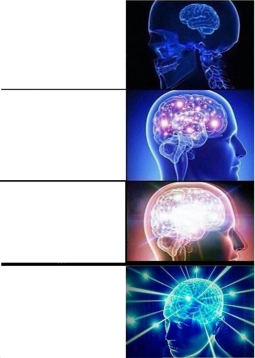 Expanding Brain meme about Stoov