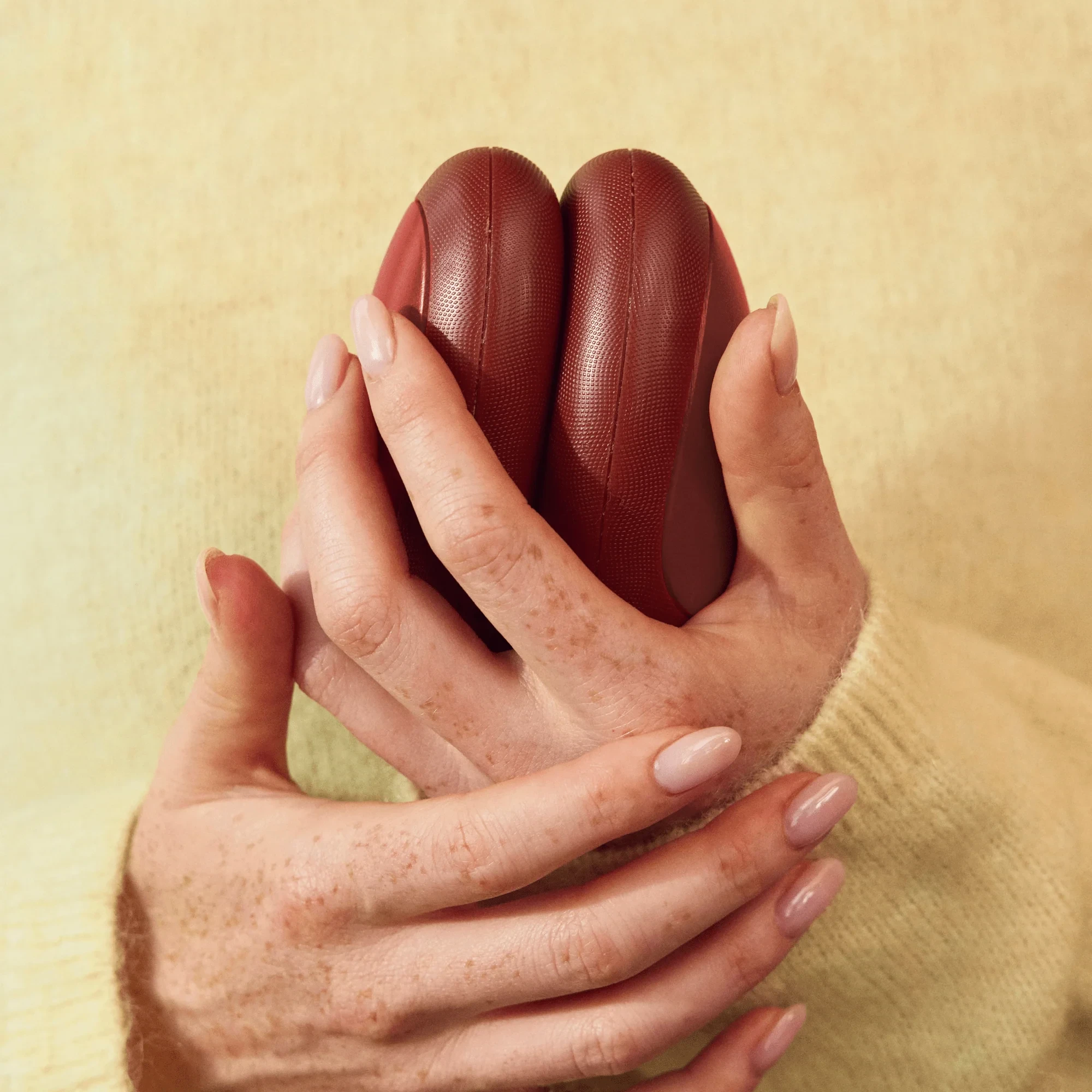 Stoons hand warmers in signature red